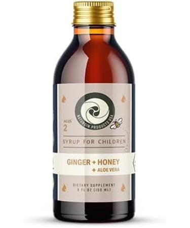 Natural Children s Syrup with Ginger Honey & Aloe Vera - 5 oz (150ml) | Healthy Immune Support - Buy Online on GoSupps.com