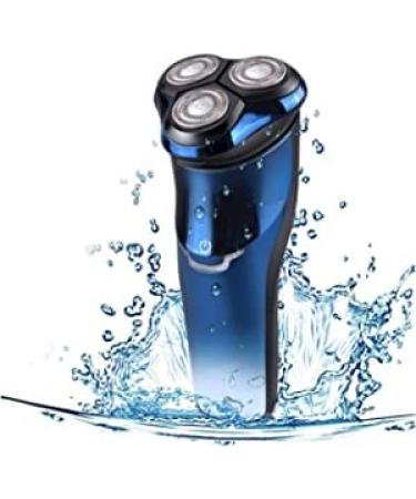 Rechargeable Electric Shaver with Pop-Up Trimmer IPX7 Waterproof Shavers Rechargeable 3D Rotary Razor Shaver Easy to Operate and Store