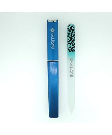 G.Liane Glass Nail Files Professional Crystal Nail File For Natural Nails Acrylic Nails Gels Nails Manicure Pedicure Tools For Home And Salon (Blue) - Buy Online on GoSupps.com