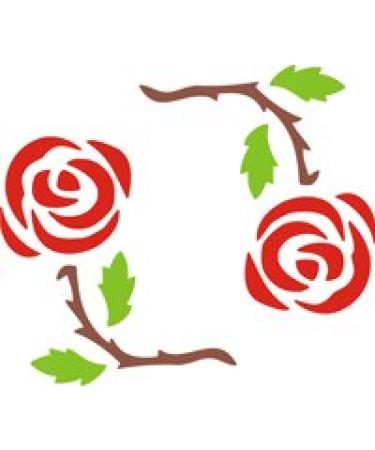 Eulenspiegel 105955 - Self-adhesive stencil - Rose circle
