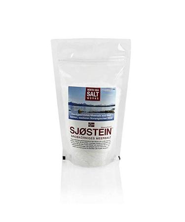 GREAT BRITISH TRADING LIMITED North Sea Salt Works SJ STEIN coarse sea salt from Norway 250 g