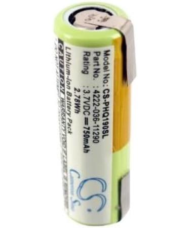 Replacement Battery for Philips Norelco RQ1075 RQ1076 RQ1080 RQ1085 - 750mAh/3.7V | Compatible Parts 036-11290 4222-036-06410 4222-036-11290 - Buy Online on GoSupps.com