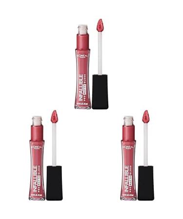 L'Or al Paris Makeup Infallible Pro Matte Lip Gloss Nude Allude 0.21 fl. oz. (Pack of 3) 1 Count (Pack of 3)