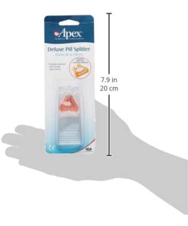 Apex Deluxe Pill Splitter with Retracting Blade Guard for Small or Large Pills - Buy Online on GoSupps.com