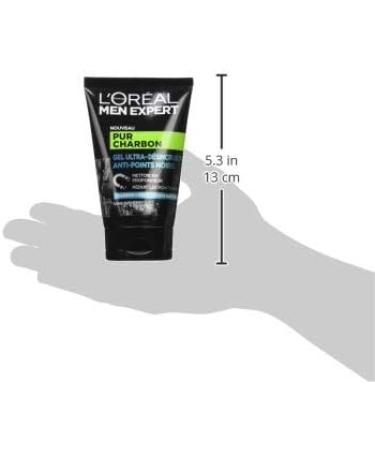 LOr al Men Expert cleansing and ultradeodorizing gel for men against blackheads facial care peeling with coal and natural micro granules pure coal 100 ml 1 unit Lot de 1 - Buy Online on GoSupps.com