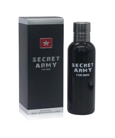 Secret Army Cologne for Men Eau de Parfum 3.4 fl. oz Woody Aromatic fragrance for men.