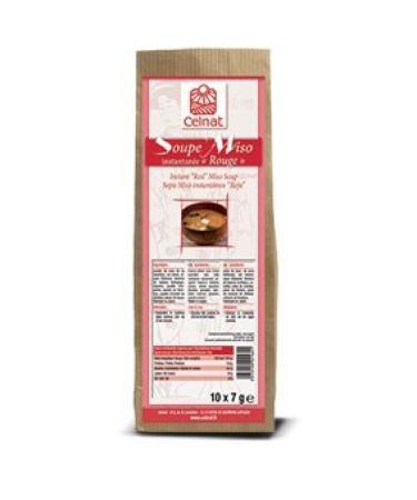 Celnat MISO Instant Soup 10 Parts of 7g Red