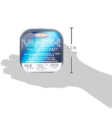 Berkley Vanish Leader Material Clear 8lb | 3.6kg Fluorocarbon Fishing Line - 50yd | 45m - Ideal for Freshwater Fishing - Buy Online on GoSupps.com