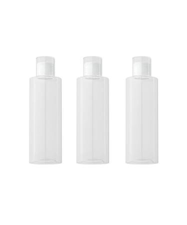 Vasana 3PCs 5oz Transparent double cap plastic empty bottle opening the travel cosmetic vial tank with flip cap test tube.