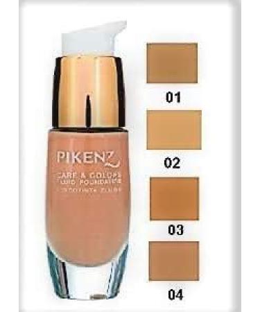  The First Pikenz Care & Colors Fluid Foundation Fondation Fluide 001 - Buy Online on GoSupps.com