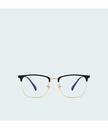 Fuqinqingoz Classic Semi-Frame Reading Glasses +100 C2 - Blue Light Blocking Glare Protection Computer Readers - Buy Online on GoSupps.com