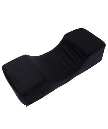 KOO Lash Pillow Neck Support Eyelash Pillow Soft Grafting Eyelashes Memory Foam Eyelash Extension Pillow Makeup Salon With Pocket (Black)