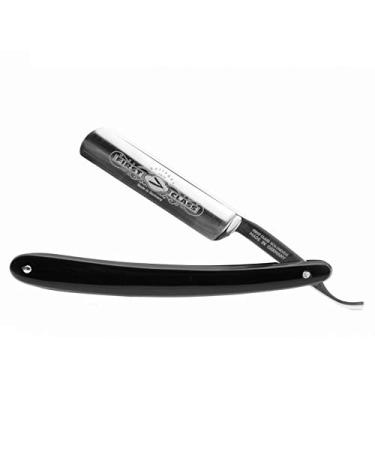 Heldenlounge - Carbon steel razor 5/8 inch - handles plastic black