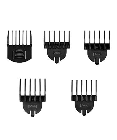 VIKICON 5 Pcs Professional Hair Clipper Combs Guides, Replacement Guard Combs for Beard Trimmer/Hair Cutting, Compatible with FK-8688T & FK-8788T