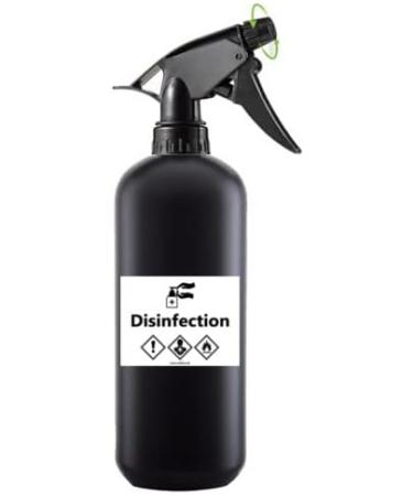 Buy 5-Pack Black 500ml Fine Mist Spray Bottles + Foil Labels | Travel Atomizer | International Shipping - Buy Online on GoSupps.com