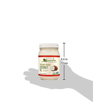 Kevala Organic Coconut Oil – Unrefined, Cold Pressed, Cooking Oil, Hair Oil, Body Oil, Non GMO, Vegan, Gluten Free, Raw Virgin Oil, Glass Jar, 16 oz - Buy Online on GoSupps.com