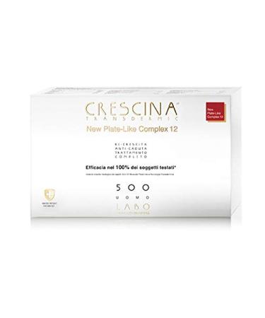 LABO CRESCINA TRANSDERMIC NEW PLATE-LIKE COMPLEX 12 Treatment and Anti-Caduta 500 Men 20+20 Viale