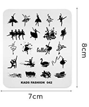 Buy Chinese Style Geometry Ballet Swan Nail Art Stencils - Manicure Design Templates for Perfect Prints - Buy Online on GoSupps.com