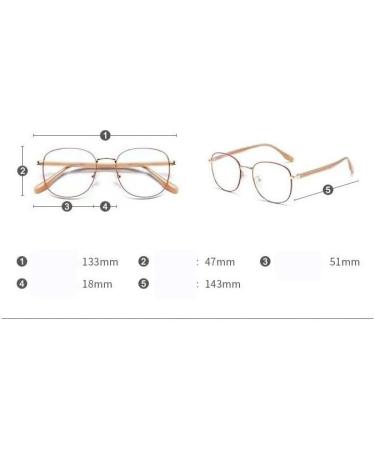 Buy Qinzhenz Oversized Reading Glasses | Anti-Blue Light Fatigue Relief Classic Flat Design | Pink +100 - International Shipping Available - Buy Online on GoSupps.com