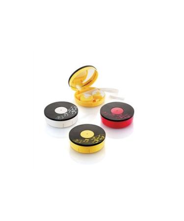 Contact lens storage box MUSIC for all types of contact lenses White