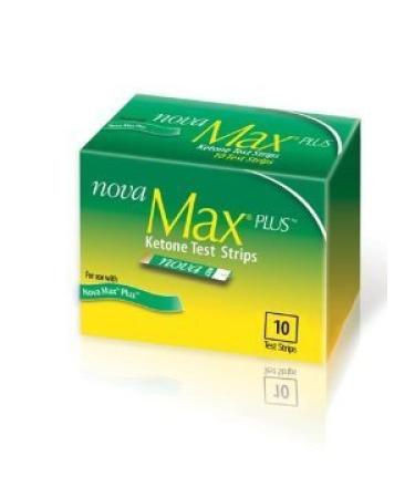 Nova Max Plus Ketone Test Strips - 10 Ct (Pack of 2)