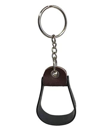 Horse Tack Keychains One Size Western Stirrup