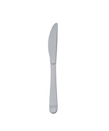 Value Plus (1000 Count) White Disposable Knife Individually Wrapped Heavy Weight Polypropylene Cutlery for Birthday Party Picnic Barbecue Ideal for Office & Take Away