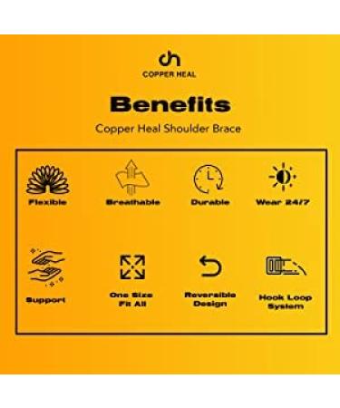 COPPER HEAL Calf Compression Sleeves - 1 Pair for Muscle Strains | International Shipping Available - Buy Online on GoSupps.com