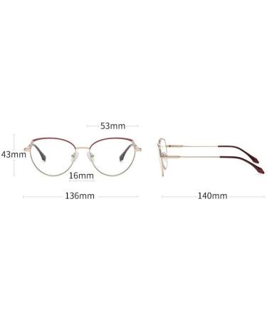 Comfort Eyeglasses for Men & Women - Anti-Glare Blue Light Blocking Reading Glasses Flat Light Mirror +0.00 Purple - Buy Online on GoSupps.com