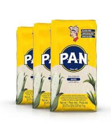 Pan Premium Pre-Cooked White Maizemeal - 1kg (Pack Of 3) | Gluten-Free | Ready to Inspire Your Recipes | Authentic Maize Delights | Goodness for Creative Kitchens - Buy Online on GoSupps.com