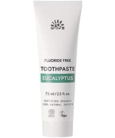 Urtekram Eucalyptus Toothpaste | Organic & Fluoride-Free | 75 ml - International Shipping Available - Buy Online on GoSupps.com