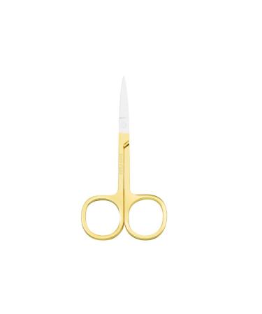IOIUSKKU Nail Cuticle Nippers Stainless Steel Scissors Eyebrow Trimmer Trimming Tool Spray Gold