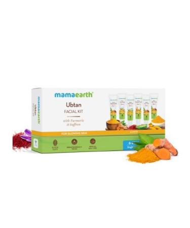 Buy Mamaearth Ubtan Facial Kit with Turmeric & Saffron - Glow Your Skin | 60g International Shipping - Buy Online on GoSupps.com