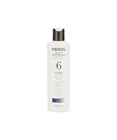 Nioxin System 6 Scalp Revitaliser for noticeable thinning medium to coarse natural chemically treated hair (300 ml) (pack with 4)