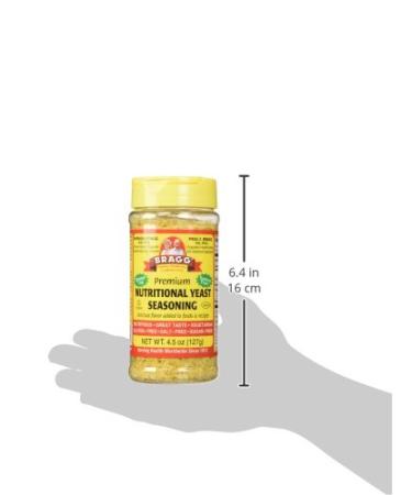 Bragg Nutritional Yeast Seasoning 4.5 Oz (Pack of 3) - Buy Now for Flavorful and Healthy Cooking - Buy Online on GoSupps.com