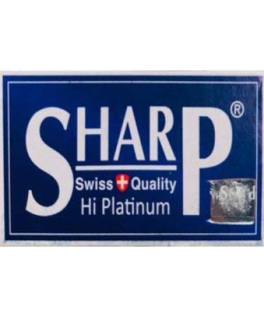 Buy 100 Sharp Hi Platinum Double Edge Razor Blades - Men's Safety Razor Blades for Smooth Shaving (1 Year Supply) - International Shipping Available - Buy Online on GoSupps.com