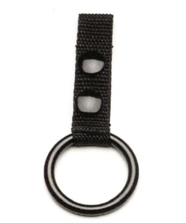 Police Nylon Web Night Stick Baton Ring Holder for Duty Belt with 2 Black Snaps