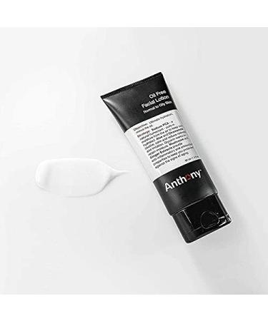 Anthony Men's Oil-Free Facial Lotion - Hydrating Face Moisturizer for Normal to Oily Skin - Anti-Aging, 3 Fl Oz - Buy Online on GoSupps.com