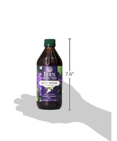 Eden Organic Red Wine Vinegar 16 fl oz â€“ Raw & Natural Amber Glass - Buy Online on GoSupps.com