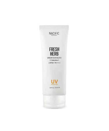NACIFIC  FRESH HERB ORIGIN SUN BLOCK SPF50+ PA++++ 50ml (1.69 fl.oz) Oil-Free Sunscreen  Sebum & Pore Clean  Non Greasy Sunscreen For Face