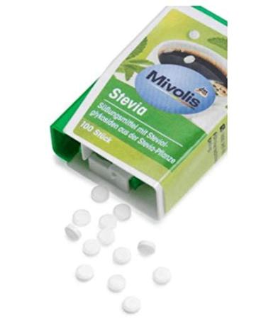 Buy Stevia Tablets Sweetener - 100 Pieces | Lactose-Free & Flavorless | Natural Steviol Glycosides - Buy Online on GoSupps.com