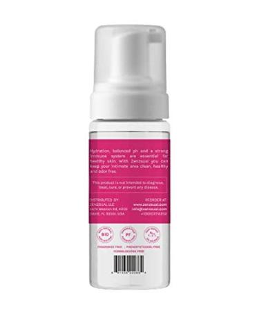 ZENZSUAL Feminine Foam Cleanser with Hyaluronic Acid and Organic Cranberry Extract - Intimate Vaginal Wash for Moisturizing and Soothing (3.4 Oz) - Buy Online on GoSupps.com