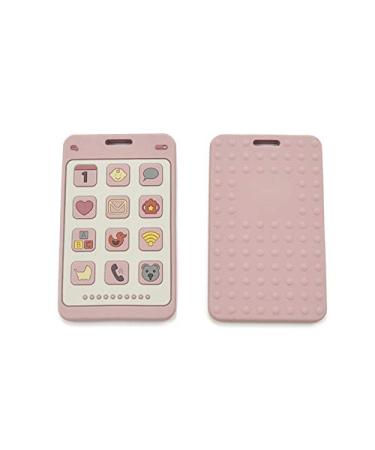 Silicone Baby Teether Phone - Soft, Flexible & Non-Toxic Teething Toy - Buy Online on GoSupps.com