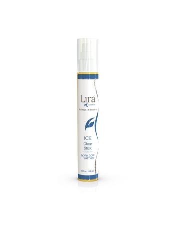 Lira Clinical Ice Clear Stick - On-the-Go Acne Spot Treatment Stick Infused with Salicylic Acid & Collagen Peptides - Quick Fix Pimple Stick to Combat Breakouts & Reduce Redness - 0.5 fl oz