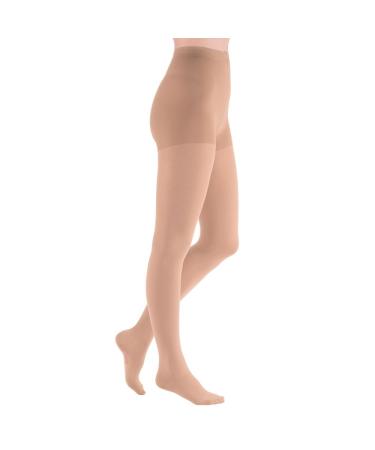 Compression stockings mediven comfort - AT tights / KKL2 / III / caramel / closed toe / normal / without adhesive band