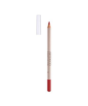 Artdeco Smooth Lip Liner - Sustainable contour pencil long -lasting nourishing and for sensitive skin - 1 x 1.4 g 12 - Roseate 1.4 g (1 Pack)
