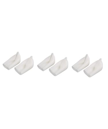 NOLITOY 3 Pairs Inserts Pads Height Increase Insert Wearable Shoe Filler Invisible Height Increase Insoles Height Increase Shoe Insert Comfort Insoles Heel Lift White
