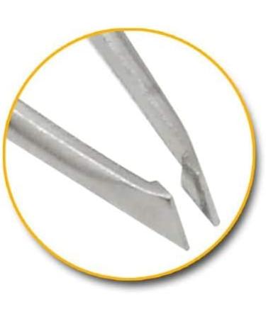 Automatic Stainless Steel Tweezers 9.8 cm - Slanted Design for Precision | International Shipping Available - Buy Online on GoSupps.com