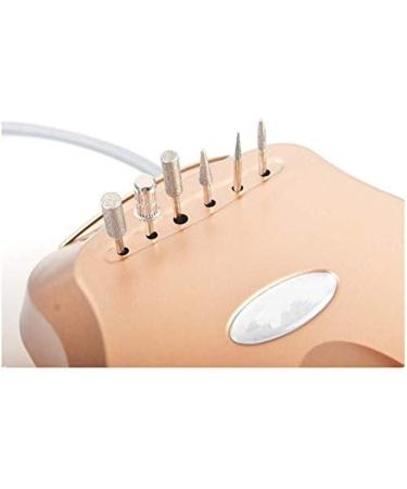 Professional Light Golden Electric Nail Manicure Drill Pen Kit 220V EU Plug Nail Tools for Nail Manicure Drill File 35000 RPM - Buy Online on GoSupps.com