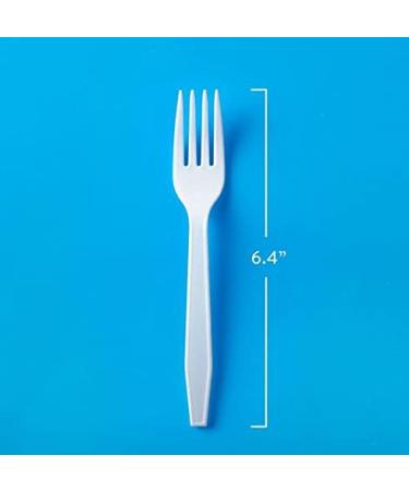 Member's Mark Heavyweight White Plastic Forks - Ideal for Home, Office, and Picnics - Buy Online on GoSupps.com